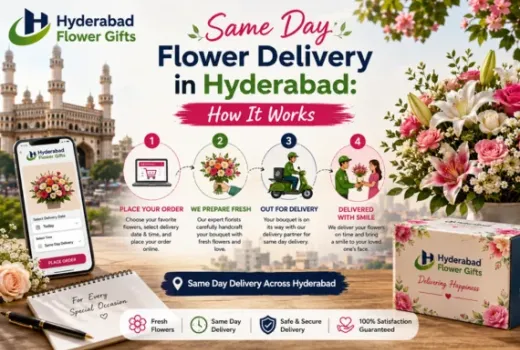 Same Day Flower Delivery in Hyderabad: How it Works