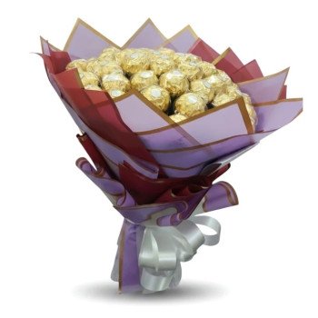 Golden Delight – 48 Ferrero Rocher Chocolate Bouquet