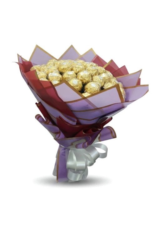 Golden Delight – 48 Ferrero Rocher Chocolate Bouquet