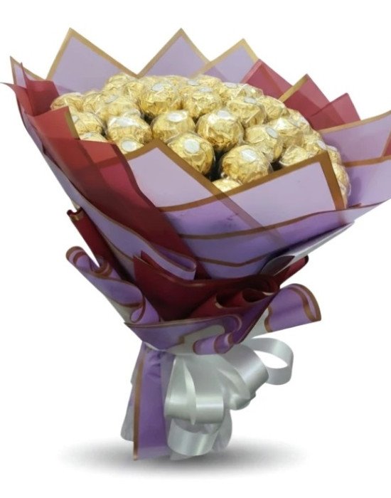 Golden Delight – 48 Ferrero Rocher Chocolate Bouquet