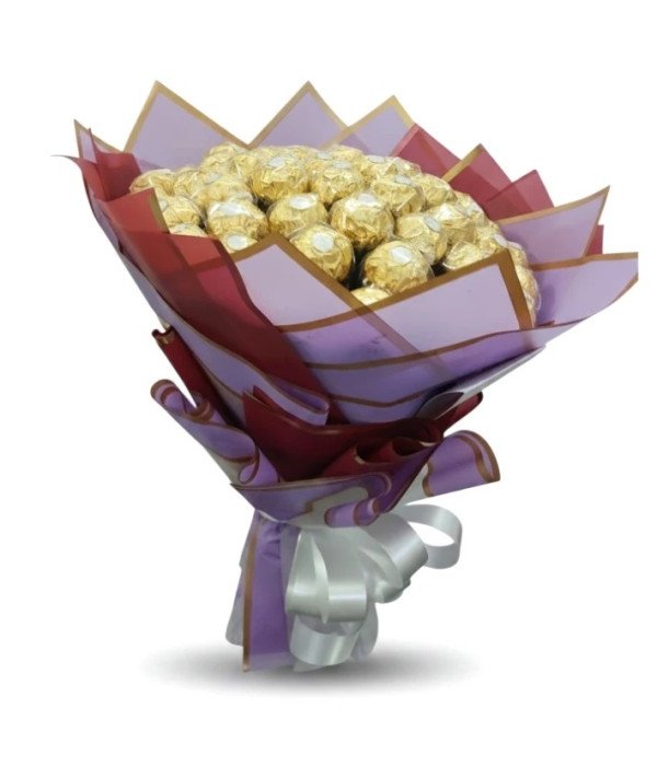 Golden Delight – 48 Ferrero Rocher Chocolate Bouquet