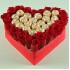 Rocher n Roses Heart Bouquet