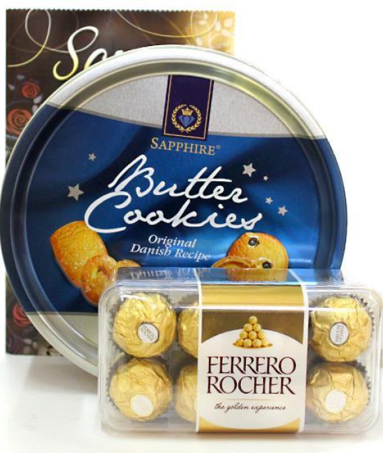Cookies n Rocher Hamper Cookies n Rocher Hamper