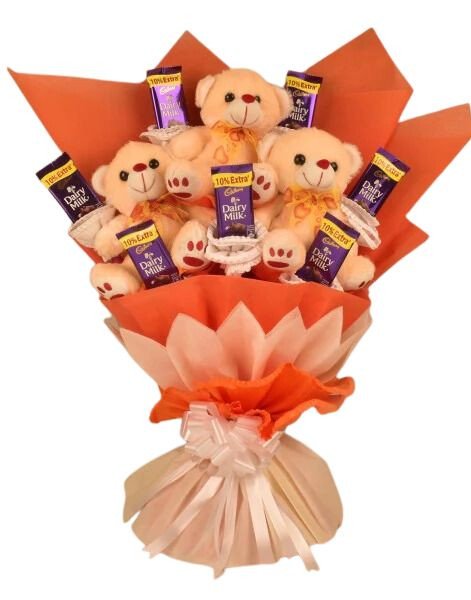 Cute Teddy Bouquet