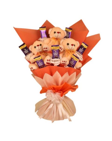 Cute Teddy Bouquet