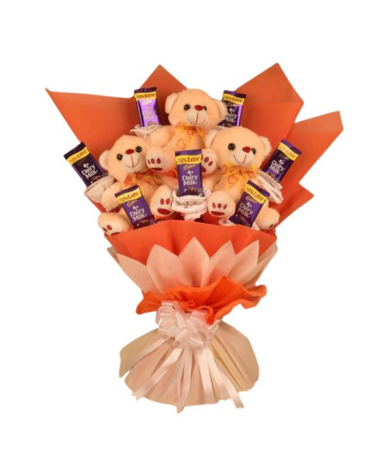 Cute Teddy Bouquet