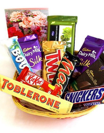 Toblerone Chocolate  Basket