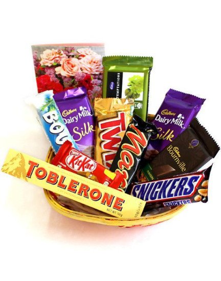Toblerone Chocolate  Basket