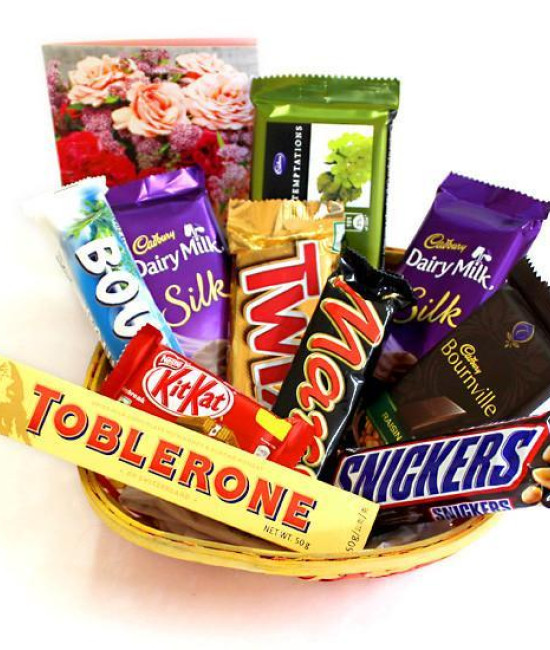 Toblerone Chocolate  Basket
