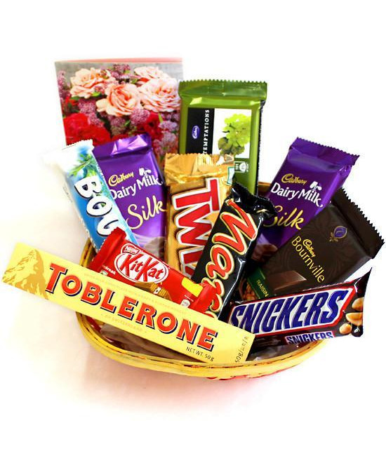 Toblerone Chocolate  Basket