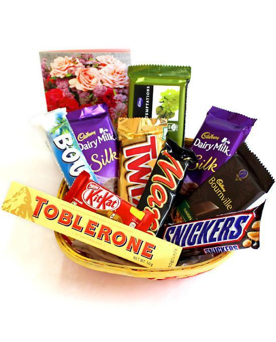 Toblerone Chocolate  Basket