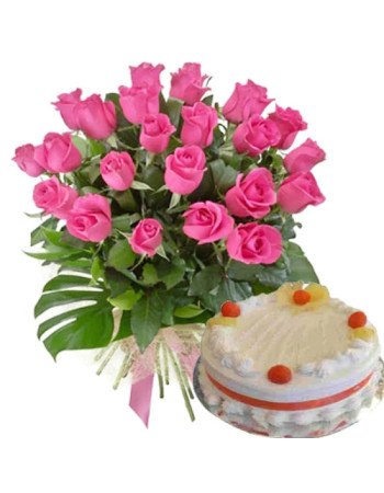 Pink Roses n Pineapple Twist