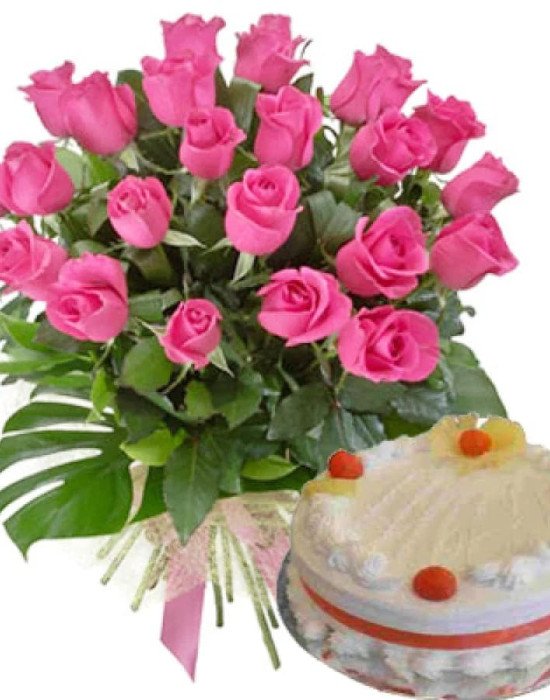 Pink Roses n Pineapple Twist