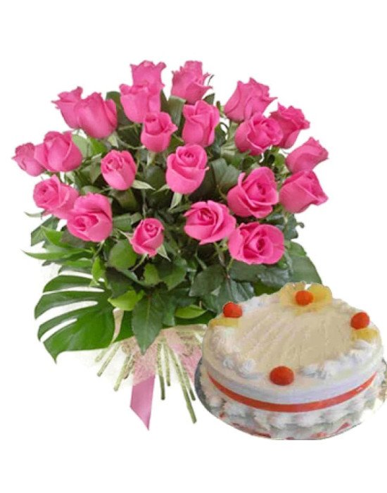 Pink Roses n Pineapple Twist