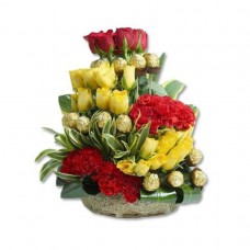 Flowers n Rocher Basket