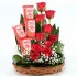 Kitkat n  Red Roses Basket