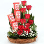 Kitkat n  Red Roses Basket