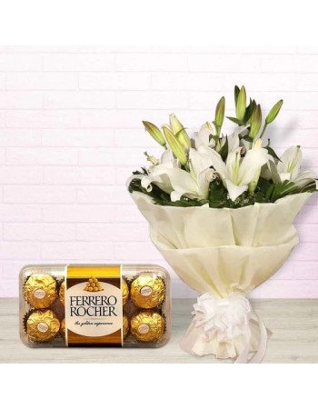 Oriental lilly n Rocher
