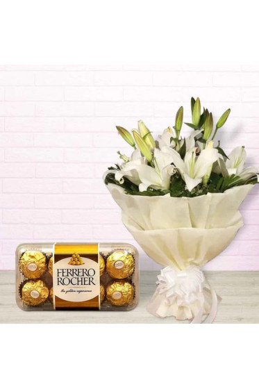 Oriental lilly n Rocher