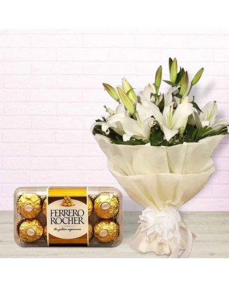 Oriental lilly n Rocher