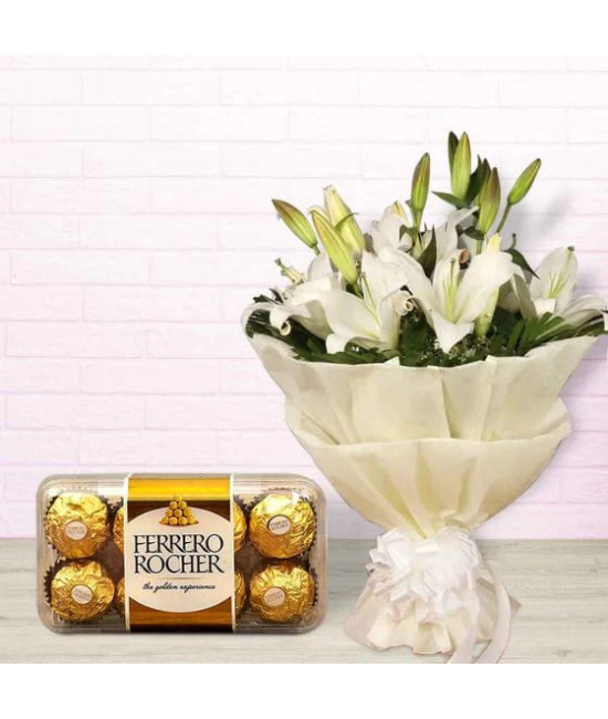 Oriental lilly n Rocher