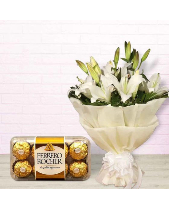 Oriental lilly n Rocher