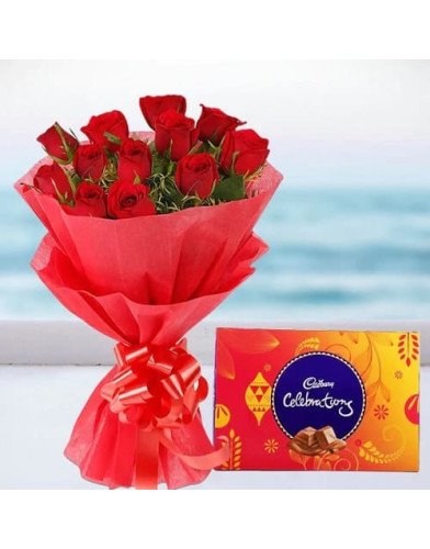 12 Red Roses n Celebration