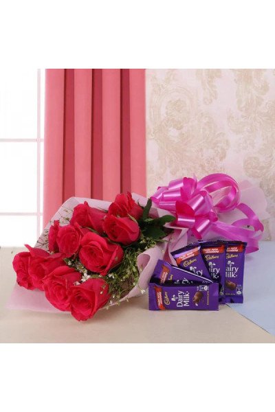 Rose And Choco Treat