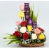 Rose N Dairy Milk Gift Basket