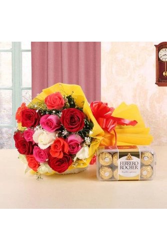 Mix Roses n Ferrero Rocher Combo