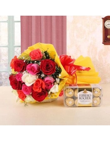 Mix Roses n Ferrero Rocher Combo