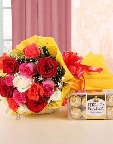 Mix Roses n Ferrero Rocher Combo