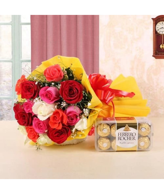 Mix Roses n Ferrero Rocher Combo