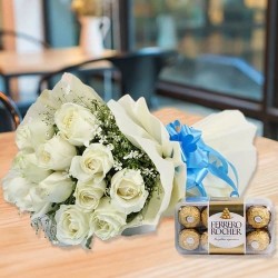 White Roses n Ferrero Rocher Combo