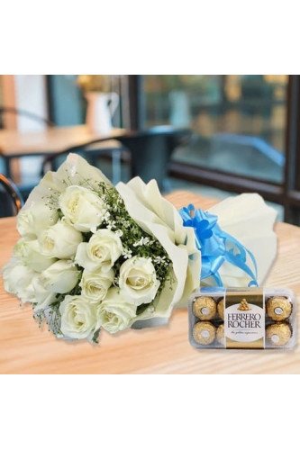 White Roses n Ferrero Rocher Combo