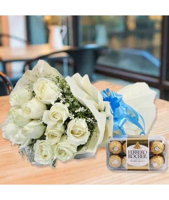 White Roses n Ferrero Rocher Combo