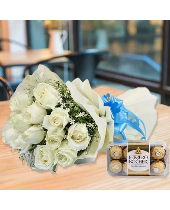 White Roses n Ferrero Rocher Combo