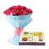 10 Pink Carnations Bunch n 1/2 Kg Mixed Sweets