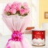 20 Pink Roses with Rasgulla Combo