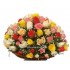 100 Mix Roses Basket