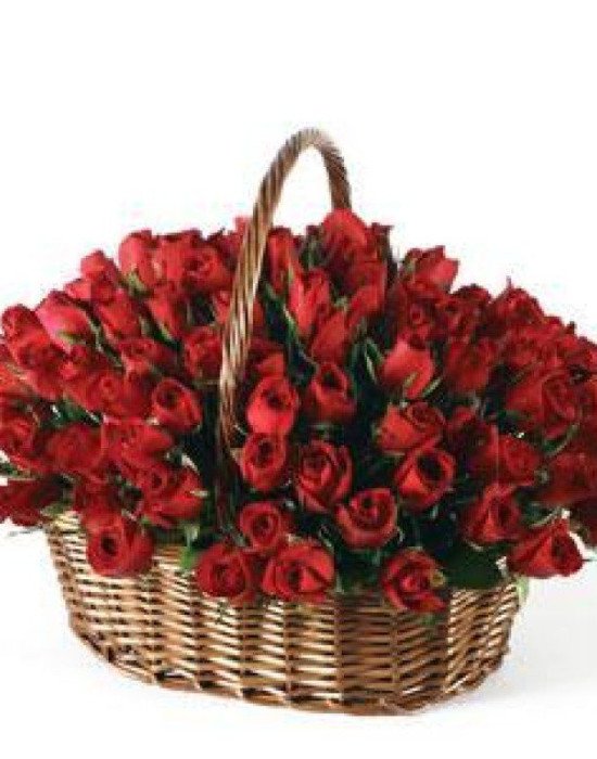100 Roses Basket