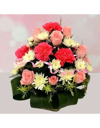 Artful Basket of Fairy Tale Flower Affair