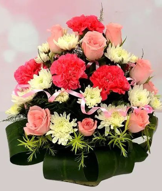 Artful Basket of Fairy Tale Flower Affair Artful Basket of Fairy Tale Flower Affair