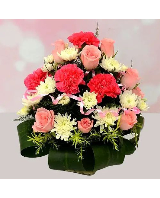 Artful Basket of Fairy Tale Flower Affair