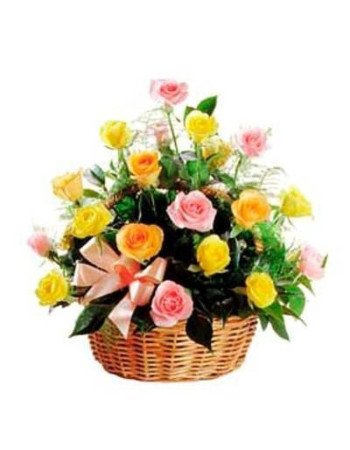Assorted Flowers Basket