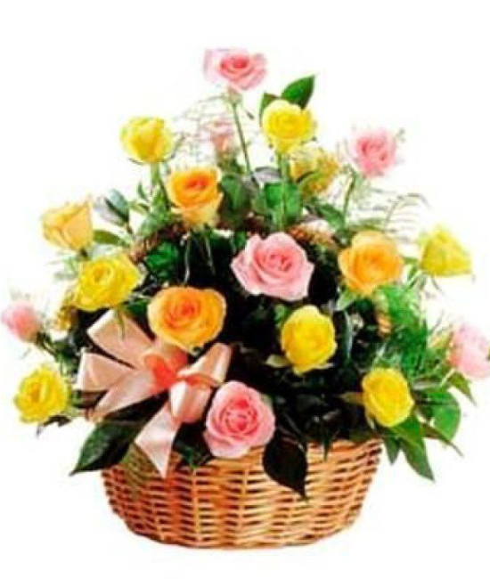 Assorted Flowers Basket Assorted Flowers Basket
