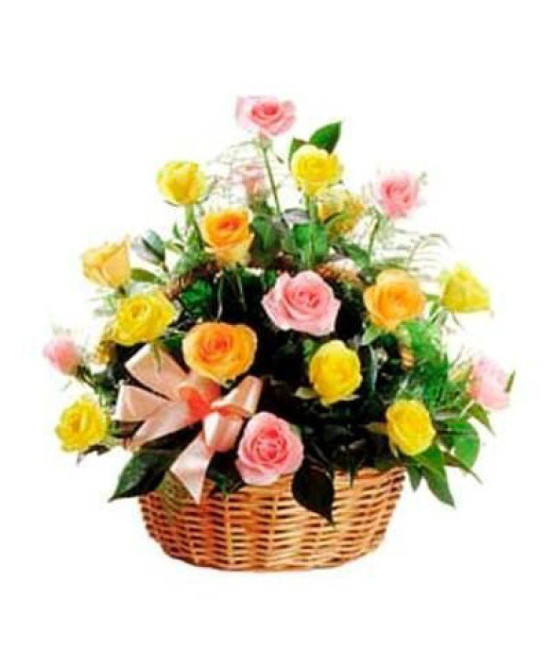Assorted Flowers Basket