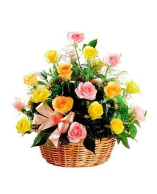 Assorted Flowers Basket