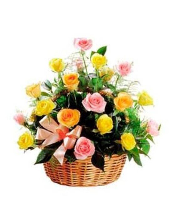 Assorted Flowers Basket