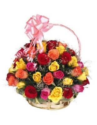 Classic Rose Basket